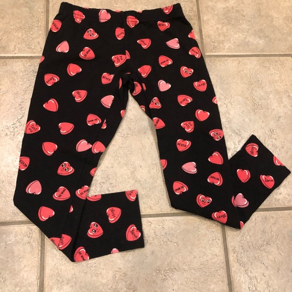 Girls Heart Leggings - Picture 5 of 5